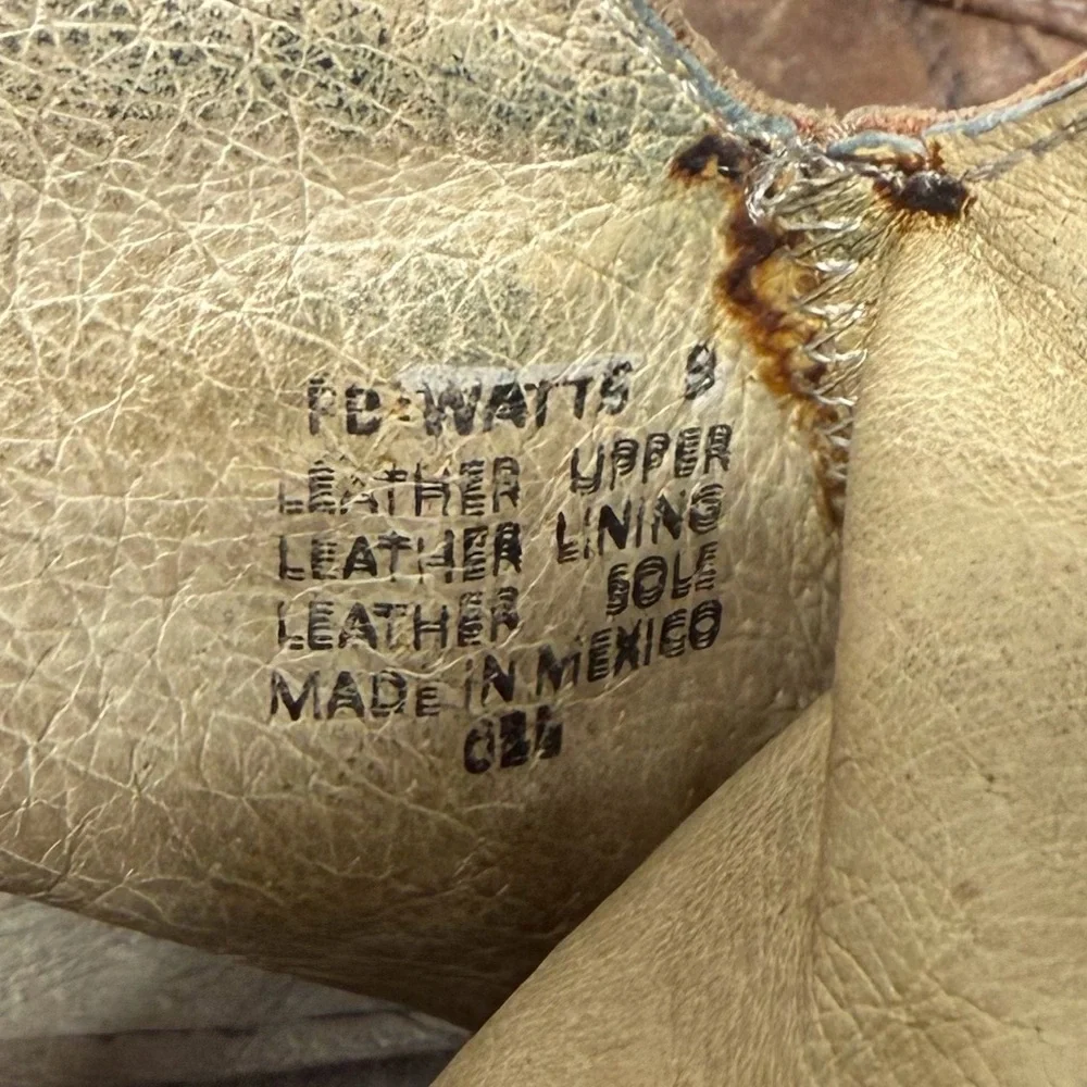 Freebird By Steven Watts Brown Distressed Leather Ankle Boots Size 9